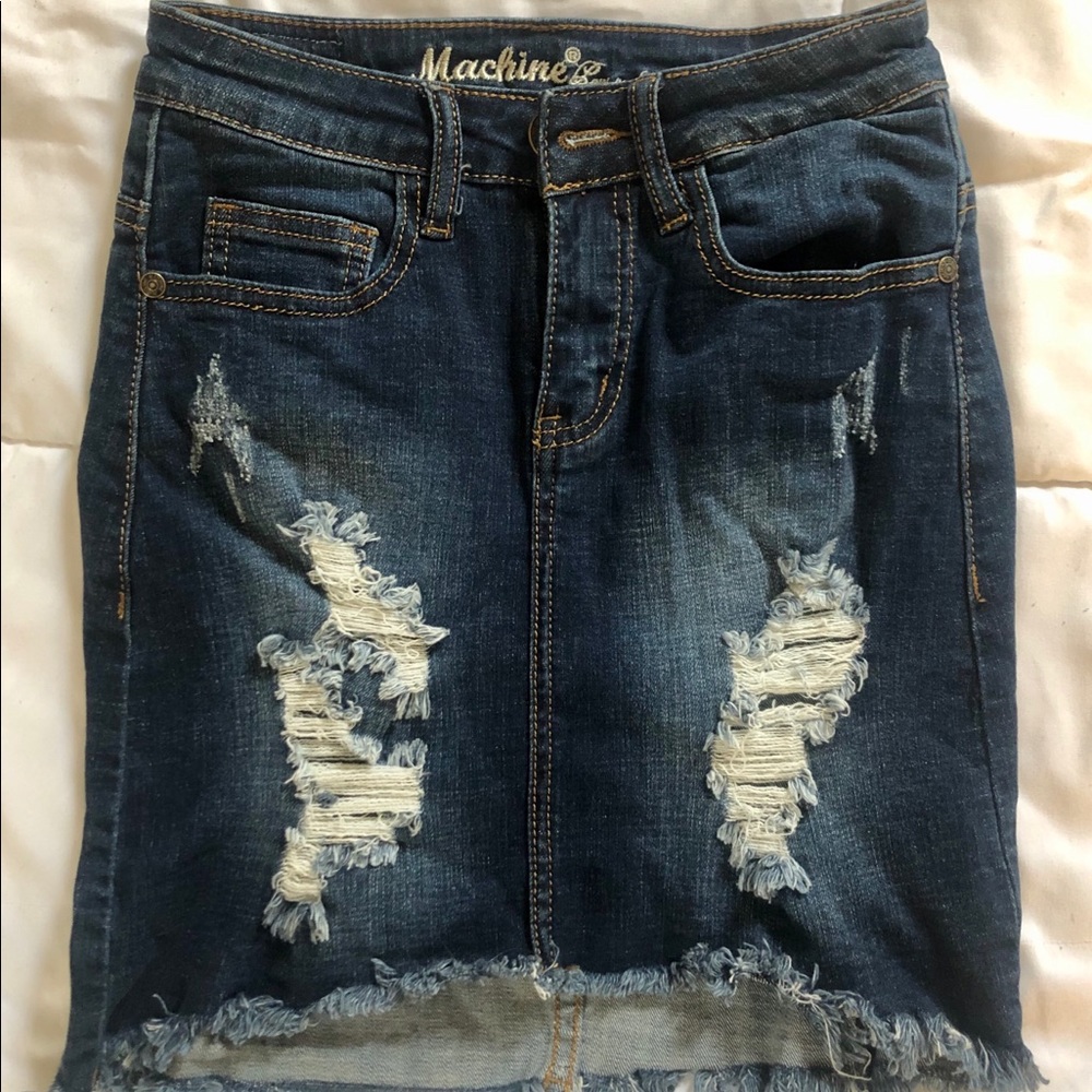 Mini Jean Skirt